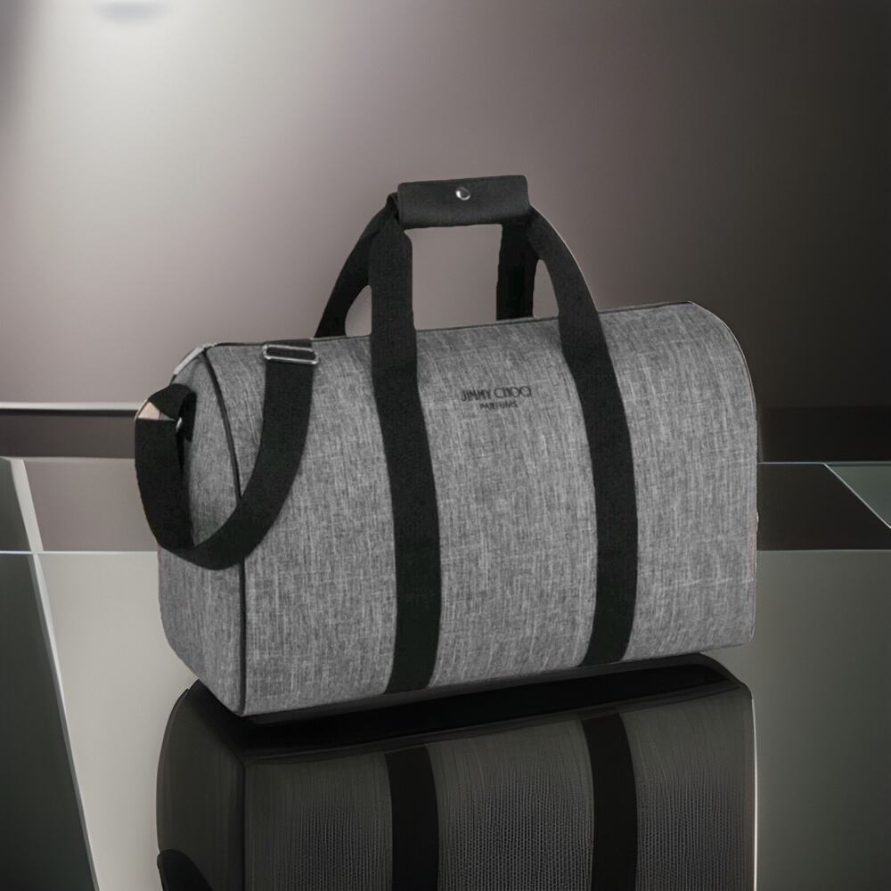 Jimmy Choo Parfums Gray Duffle Bag Weekender Gym Travel Bag New With Tags